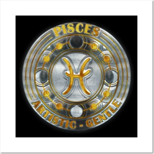 Chrome Pisces Posters and Art